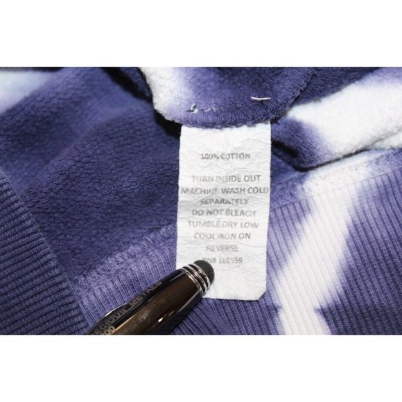 WEAR Erin Andrews U of Michigan Wolverines Blue Tie Dye Sweatshirt Top Size S - Picture 4 of 4